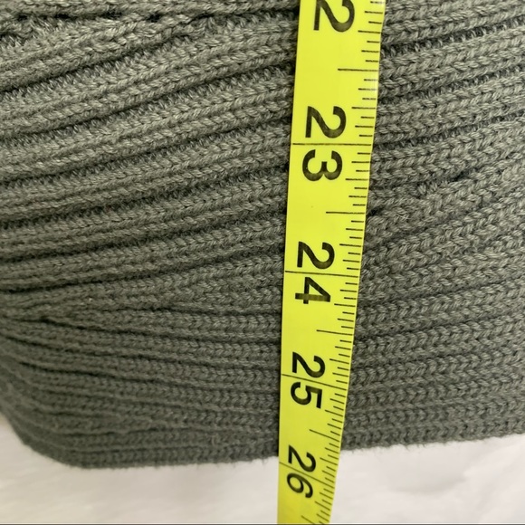 David Brooks Green Woven Cable Knit Sweater - Picture 9 of 11